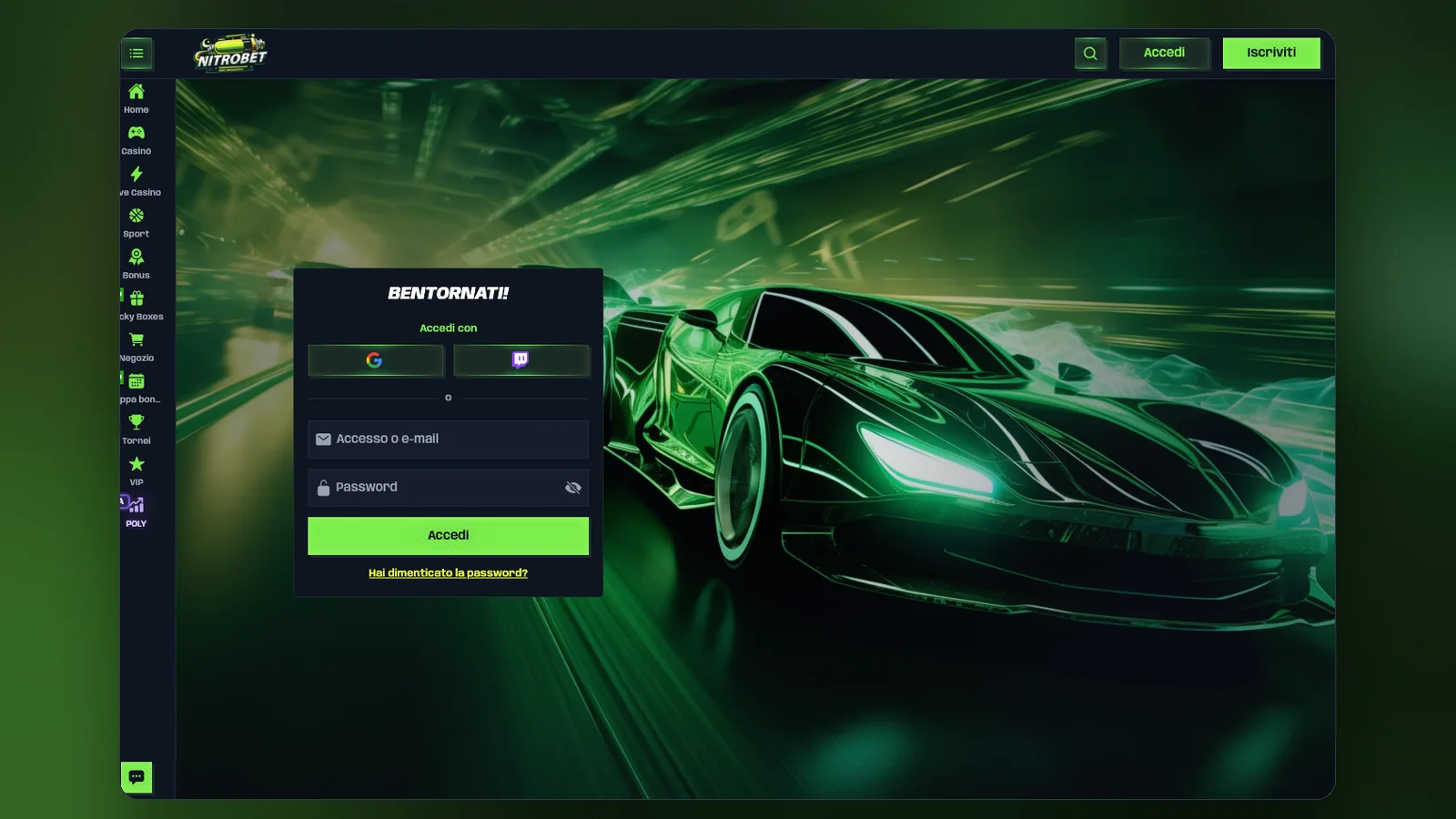 Nitrobet login